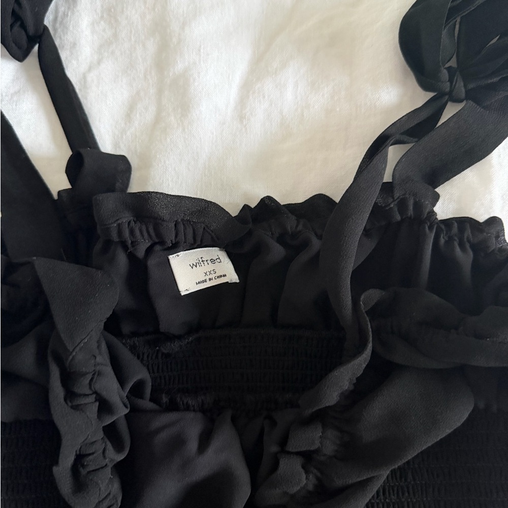 Wilfred Black Camisole with Tie Straps - Picture 3 of 4